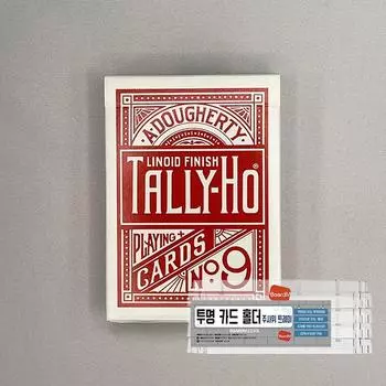 Набор красных прозрачных держателей для велосипедов