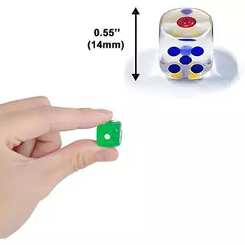 Набор красочных 6-сторонних игровых кубиков из 100 шт. для детей и взрослых — идеально подходит для настольных игр и ролевых игр