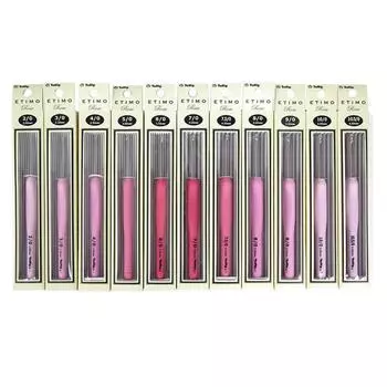 Набор крючков Tulip Etimo с Pulse 10 крючков розового цвета, набор или часть