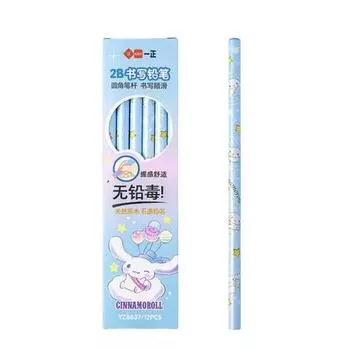 Набор круглых карандашей Sanrio Cinnamoroll, 12 шт., 2B, синий