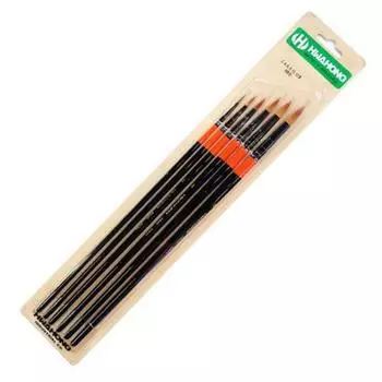 Набор круглых кистей Hwahong Series 700R, 6 шт., Нет. 2, нет. 4, нет. 6, нет. 8, нет. 10, Нет. 12, 1 комплект, корейские игрушки