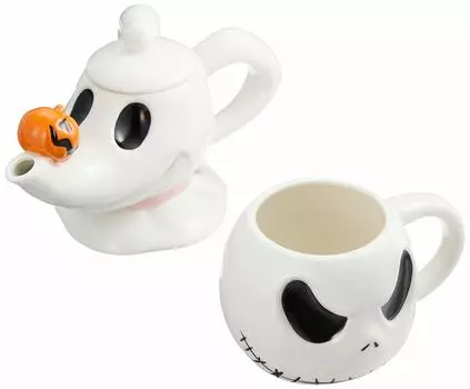 Набор кружек Disney Nightmare Before Zero Jack Teapot Mug в коробке белого цвета SAN2942 The Christmas & & белый