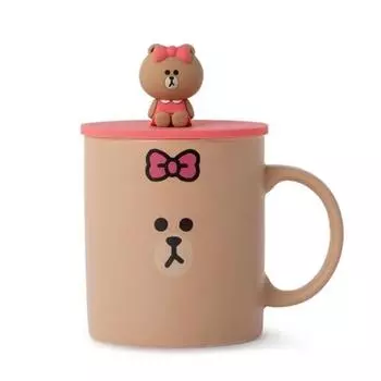 Набор крышек для кружек LINE FRIENDS Chocolate Basic 330 мл one