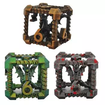 Набор кубиков DND, металлический полый птерозавр, TRPG D&D, настольные игры, Dungeons Dragons, TRPG D20, многогранные цифровые обучающие игральные кости, аксессуар