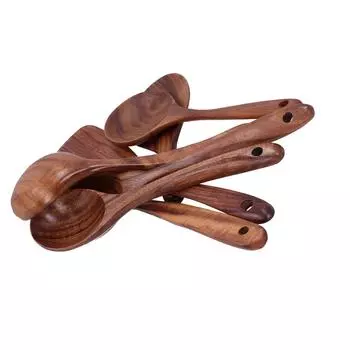 Набор кухонных принадлежностей с длинной ручкой, кухонная утварь, кухонный инструмент для приготовления пищи на антипригарной сковороде