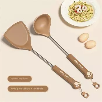 Набор кухонных принадлежностей Силиконовая антипригарная сковорода Высокотемпературная устойчивая кухонная утварь Набор кухонных принадлежностей