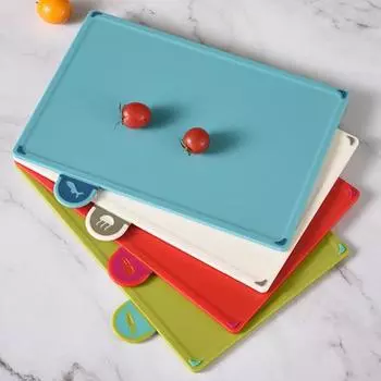 Набор кухонных разделочных досок, классификационная икона, двойная вырезка, скандинавский стиль, антипригарное покрытие, овощи, фрукты A