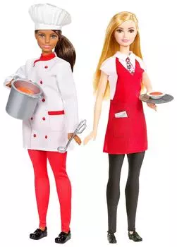Набор кукол Barbie Friend Career Chef Waitress &