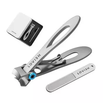 Набор кусачек для толстых ногтей, серебро, 1 комплект.