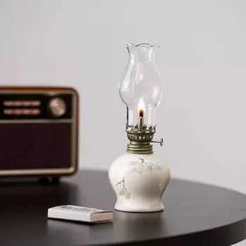 Набор ламп для кабинета, спальни, керамические лампы на гхи, расписанные вручную цветы, ночник, новый китайский стиль, парафиновые лампы, винтаж