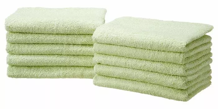 Набор лицевых полотенец для отеля Senshu 32 x Светло-зеленый 10 штук Сделано в Японии (приблизительно. 82см),