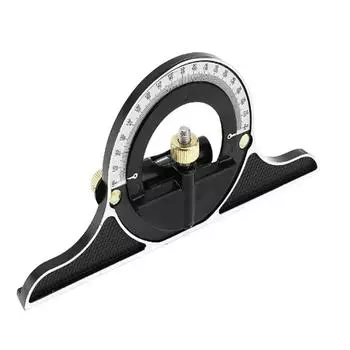 Набор линеек 3 в 1 из нержавеющей стали для деревообработки, плотницкого дела, деревообработки, инженерного инструмента, транспортира, измерительного прибора, набор инструментов