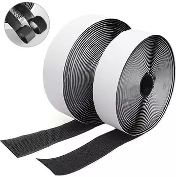 Набор липких лент Velcro Velcro длиной, мужской и женский, сильный нагрев, для экрана, для коммерческого, домашнего, промышленного использования, двухсторонний (Ширина 2см, 5м) 2, Набор,