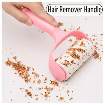 Набор липких роликовых щеток для волос Tearable Sticky Hair Roller Brush Kit, портативная простая липкая одежда, настольная мебель, выщипчик для домашних животных, инструмент для удаления волос и очистки 2 Roll of Paper