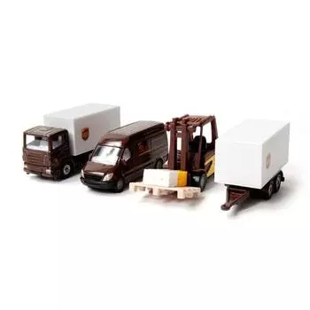 Набор литья под давлением Siku UPS Logistics Vehicle SK6324, разноцветные, популярные корейские игрушки, популярные корейские игрушки
