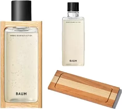 Набор лосьонов BAUM Hydro Essence Karimoku Furniture поставляется с оригинальным деревянным подносом для тела/запасным блоком [не распродажа]