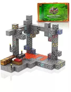 Набор магнитных блоков в стиле Minecraft Magformer Магнитная игрушка Mag Block Set PX MASTER DIY Магнитные строительные блоки Настольная игра Балансировочная игра Магнит