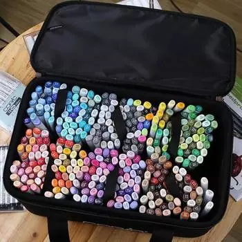 Набор маркеров 24/30 // 40 // 60/80 Цветные маркеры Copic Набор эскизов для дизайна манги Ручка-кисть с двойной головкой для школы Художественные принадлежности Дизайн маркер 24 color белый