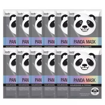 Набор масок персонажа Epielle Panda, 1 упаковка, 12 штук