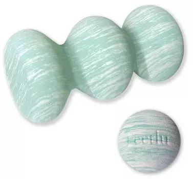 Набор массажных роликов и шариков. Легкий массажный ролик и шарик для миофасциального массажа глубоких тканей. Инструмент для расслабления, спины, ног, шеи, позвоночника, плеч.