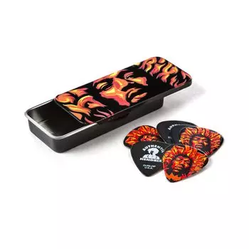 Набор медиаторов Jim Dunlop Jimi Hendrix Jimi Hendrix Voodoo Fire Жестяная коробка для медиаторов JHPT14H &