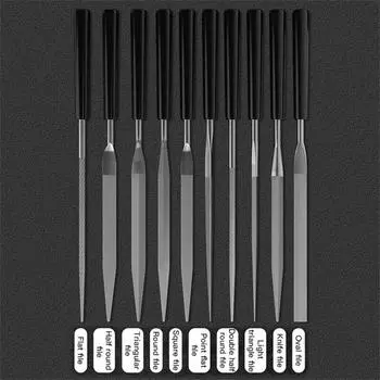 Набор металлических надфилей для дерева, рашпиль для полировки металла, ручные напильники, стальные рашпильные иглы, напильник для металла, ручные инструменты для резьбы по дереву и камня