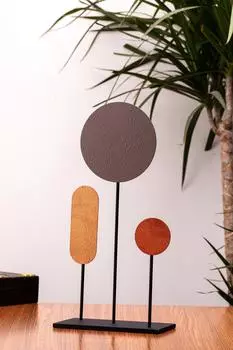 Набор металлических настольных декоративных предметов и фигурок Muyika, 3 шт., 3 шт.