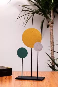 Набор металлических настольных декоративных предметов и фигурок Muyika (3 шт., 1 шт.-м)