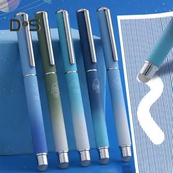 Набор металлических стираемых ручек Плавное письмо Без поломок Удобный дизайн Перьевые ручки 5 ручек 20 чернильных картриджей 4 пера 1 набор полировальных машинок