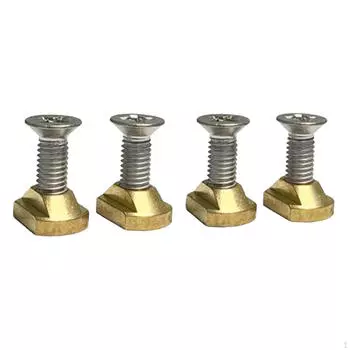 Набор металлических винтов для плавников для серфинга для летних водных видов спорта M8 Brass_Phillips Screws