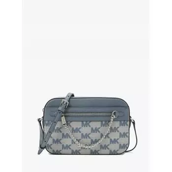 НАБОР MICHAEL KORS JET SET ПУНКТ EW С ЦЕПОЧКОЙ НА МОЛНИИ EW, БОЛЬШОЙ 35S4STTC9J461 ДЕНИМ