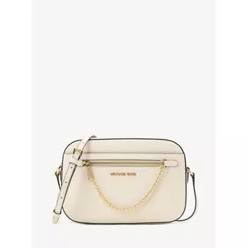НАБОР MICHAEL KORS JET SET ПУНКТ EW ЦЕПОЧКА НА МОЛНИИ CROSSBODY БОЛЬШАЯ 35S1GTTC7L2171 СВЕТЛО-КРЕМОВЫЙ F