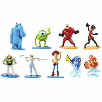 Набор мини-фигурок Micro Collection из Вуди, Базза Лайтера, Бо Пипа, Салли, Майка, Суперсемейки, Эластика, Немо, Дори, GPB21 Disney/Pixar [9 наборов] (1 фигурка) (1