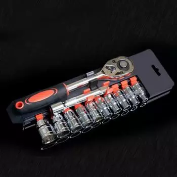 Набор многофункциональных гаечных ключей с трещоткой 1/4 3/8 1/2 Набор торцевых ключей с трещоткой Набор ручных инструментов для ремонта автомобилей и мотоциклов