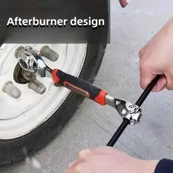 Набор многофункциональных торцевых ключей 52 в 1 - 8-19 мм с нескользящей ручкой и вращающейся косточкой - универсальный ключ 360 Amagi