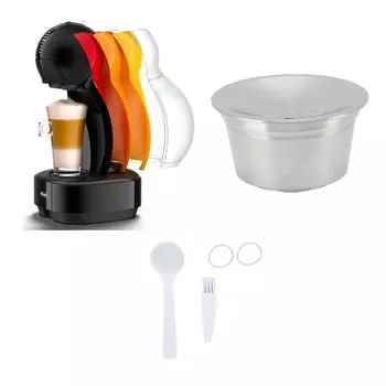 Набор многоразовых кофейных капсул из нержавеющей стали, многоразовые кофейные капсулы, совместимые с Dolce Gusto EDG DG325 EDG305 Mini Me EDG505 Esperta EDG616 Drop