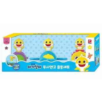 Набор мобильных игрушек Pinkfong Baby Shark Push & Go, желтый + синий + розовый, популярные корейские игрушки