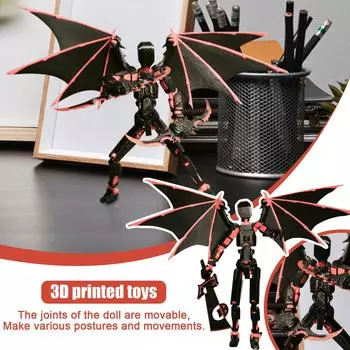 Набор мобильных кукол, 3D-печатная мобильная кукла-робот Титан, подвижная мобильная кукла, подходит для коллекционеров, украшение рабочего стола