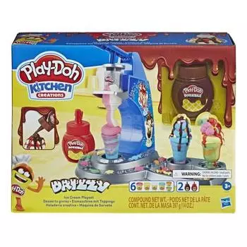 Набор мороженого Hasbro Play-Doh с сиропом, разноцветные, 1 шт., 1100 г, корейские игрушки