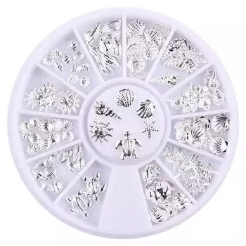 Набор морских деталей из серебра May Brown Charmstone M02160, 1 комплект