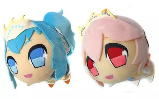 Набор мягких игрушек Hatsune Miku Racing x Super Sonico из 2 видов животных ver.2015,