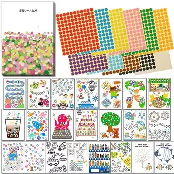 набор наклеек clickclack 13 мм Монтессори образовательная работа образовательная игрушка чёрный