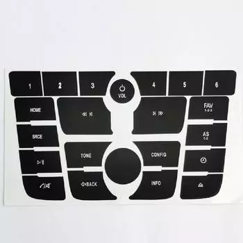 Набор наклеек-декалей для ремонта кнопок радио для Buick Verano 2012-2015