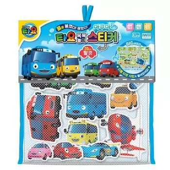 Набор наклеек для купания Tayo iwill aqua bath play из 20 штук, корейские игрушки для ванны