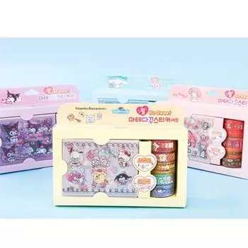Набор наклеек Sanrio Daku, украшение для дневника, подарочный набор наклеек Mate Daku, ролл с корицей, корейские популярные игрушки