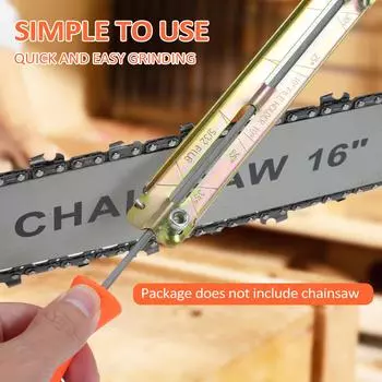 Набор напильников для заточки цепной пилы, рукоятка напильника, напильник, плоские напильники, держатель напильника, ограничительная линейка, используется для 6 Pcs