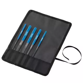 Набор напильников HOZAN Upper Grain 58 из 5 штук с футляром для хранения K-155-S