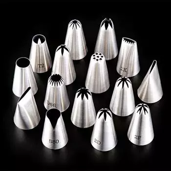 Набор насадок для украшения торта в корейском стиле с кондитерскими мешками D66