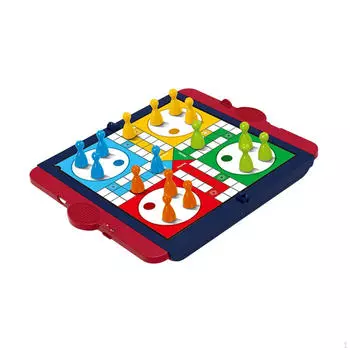 Набор настольных игр Travel Foldable Family для детей Indoor красный зелёный