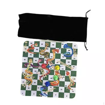 Набор настольных игр «Змеи и лестницы», портативные классические игрушки для детей и взрослых, семейные забавные игрушки на открытом воздухе